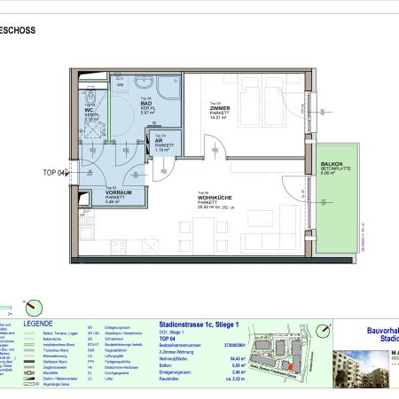 2-Zimmer-Wohnung mit Balkon, Top 4 - Photo 3