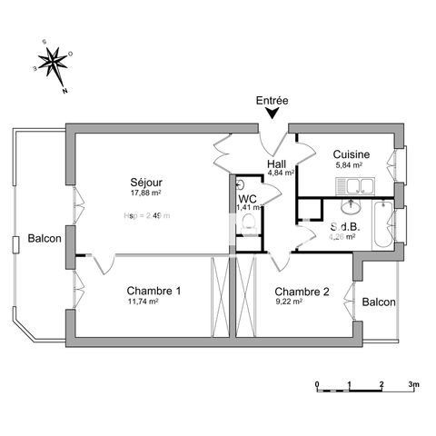 Location Appartement 3 pièces 55m² LE PLESSIS TREVISE 94420 - Photo 1