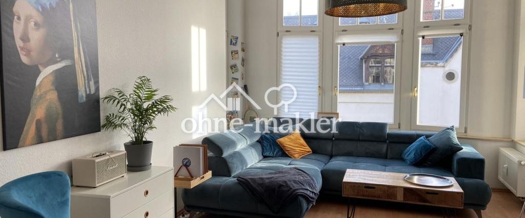 Modernisierte 2-Zimmer-Wohnung m. Luxus-Einbauküche und Blick auf die Weiße Elster - Photo 1