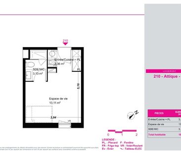 Location Appartement 1 pièce 19m² FRANQUEVILLE ST PIERRE 76520 - Photo 4