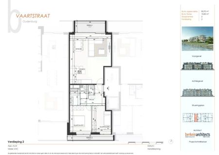 Nieuwbouwappartement met twee slaapkamers gelegen aan het kanaal te Oudenburg - Photo 4
