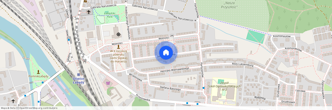 ul. Juliana Tuwima, Łabędy, Gliwice, śląskie