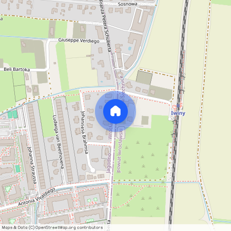 ul. Franza Petera Schuberta, Jagodno, Krzyki, Wrocław, dolnośląskie