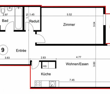 Helle, moderne 2-Zimmer-Wohnung mit Balkon in Escholzmatt - Photo 6