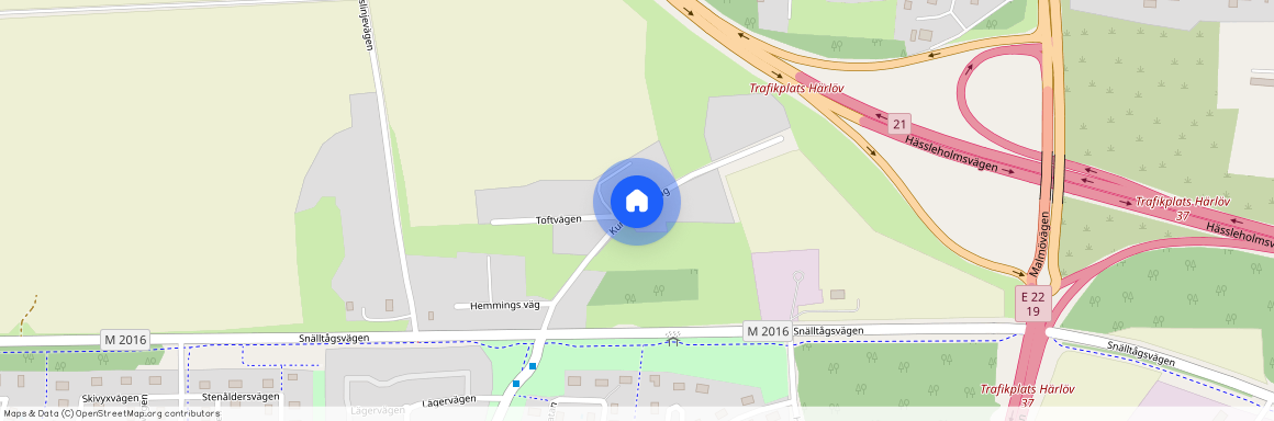 Kung Knuts väg, Kristianstad