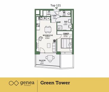 Urbanes Wohnen inmitten der Natur | Green Tower | Erstbezug | Unbef... - Photo 5