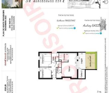 Appartement à louer 3 pièces 63.6m² - Photo 2