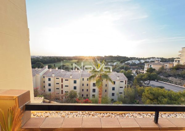 Noble luxury. Two bedroom apartment in a quiet urbanization overlooking the sea and golf cour