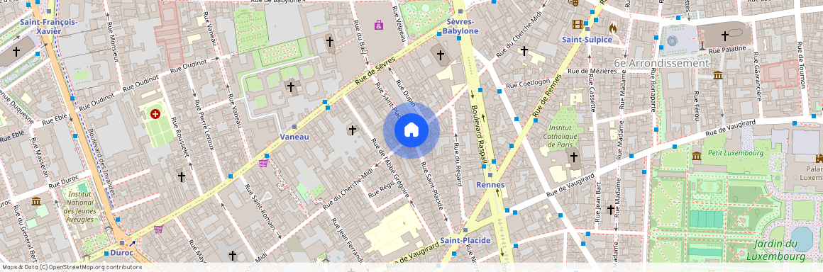 Rue Saint Placide, entre Rue de Rennes et Rue du Cherche Midi 75006 Paris (6e arrondissement)