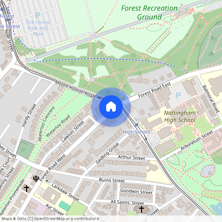 Flat 1, 79 Forest Road West, The Arboretum, Nottingham, NG7 4ER