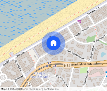 Appartement te huur in Sint-Idesbald voor € 795 met 2 slaapkamers - Photo 1