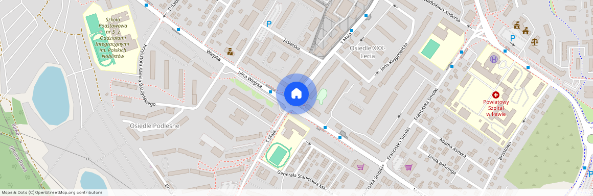1 Maja, Centrum, Iława