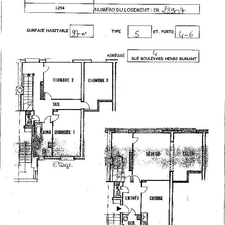 Location appartement T5 97.00m² à Saint-dizier (52100) Loyer CC * : 608.73 € Réf : ER.23907 - Photo 1