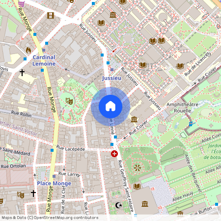 Rue Guy de la Brosse et Rue Linne 75005 Paris (5e arrondissement)