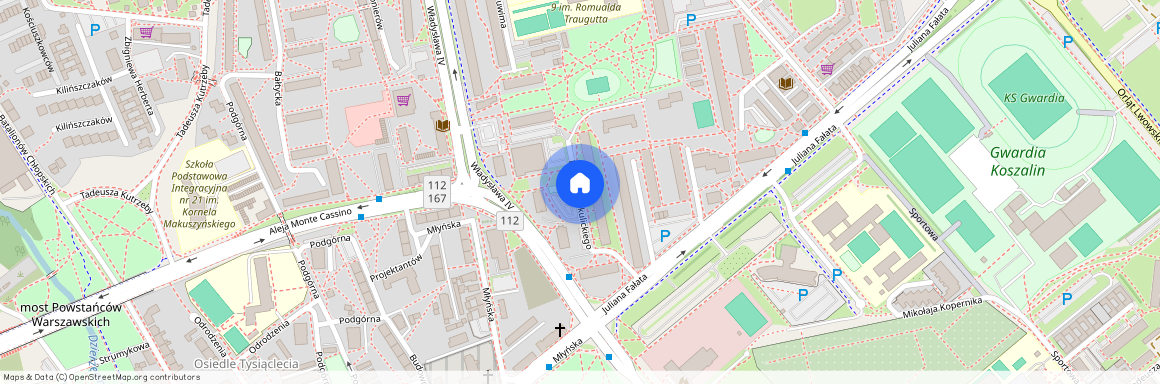 Koszalin, Przylesie, Okulickiego