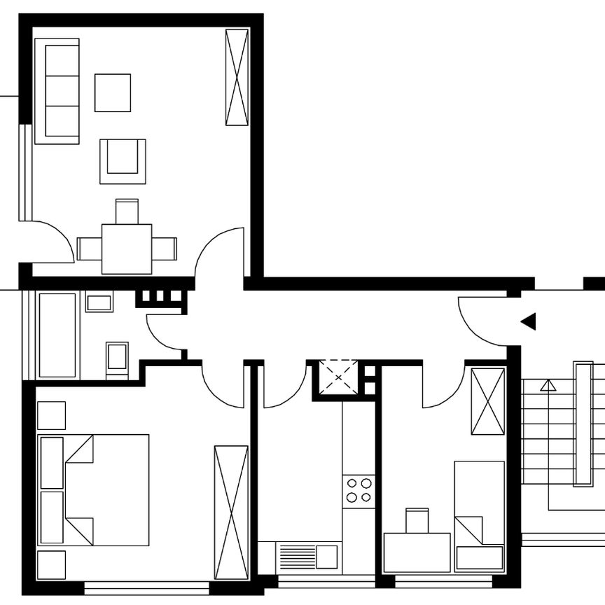 Schöne 3-Zimmer-Wohnung mit modernisiertem Badezimmer zu vermieten - Photo 2