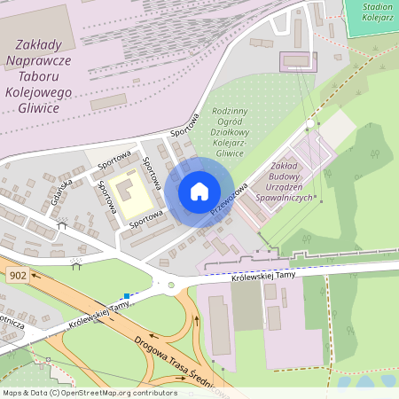 ul. Heleny Modrzejewskiej, Baildona, Gliwice, śląskie