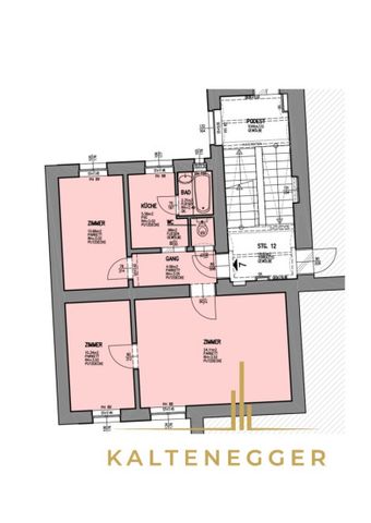 Unbefristet: 3 Zimmer Altbauwohnung mit separater Küche - Foto 4