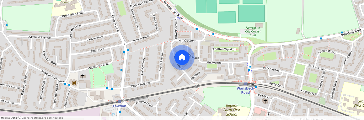 Aln Crescent, Newcastle upon Tyne, Tyne and Wear, NE3