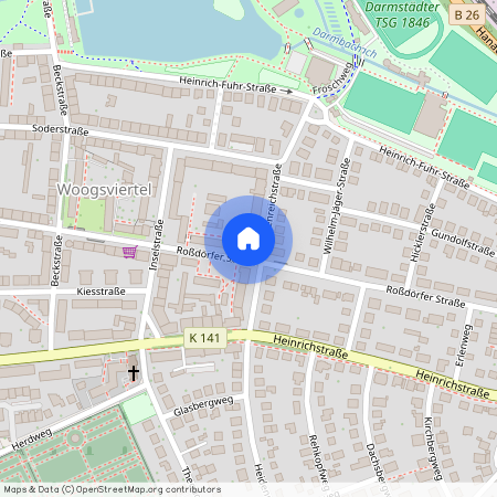 Roßdörfer Straße 84, 64287 Darmstadt OT Ost