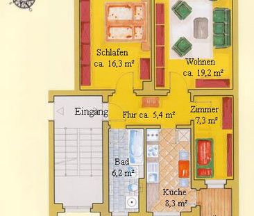 01279 Dresden - Tolkewitz , Toeplerstraße 48 WE 02 - Foto 1