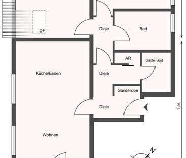 Hochwertige 3-Zimmer Dachgeschosswohnung mit Süd-Balkon! - Photo 5
