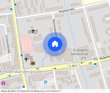 Demnächst frei! 3-Zimmer-Wohnung in Wilhelmshaven Fedderwardergroden - Foto 1