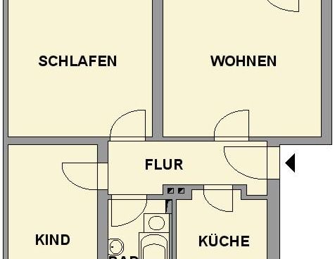 Ruhig gelegene 3-Raum-Wohnung im Erdgeschoss - Photo 1