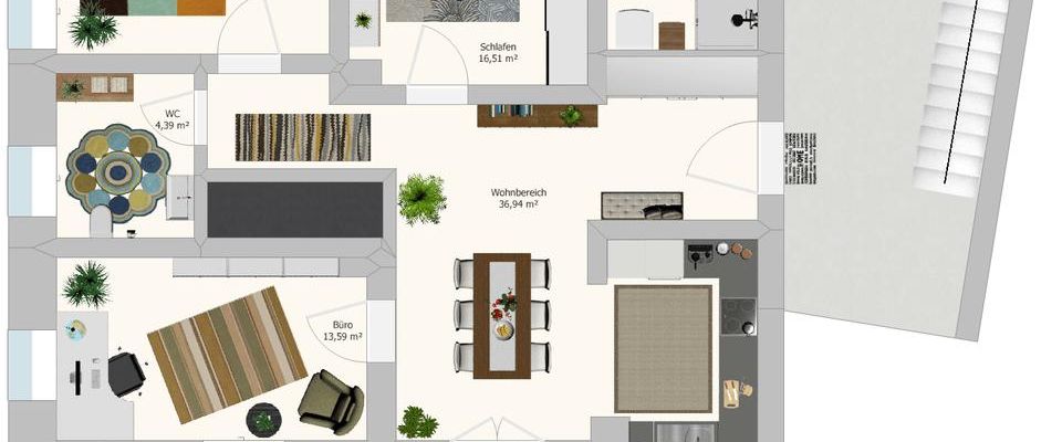 Modern & Hell - 4-Zimmer-Wohnung mit Terrasse - Foto 1