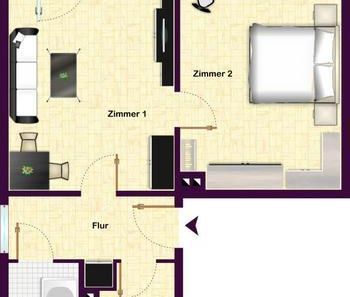 SOFORT einziehen: MODERNE 2-Zimmer-Wohnung ganz OBEN - Photo 5