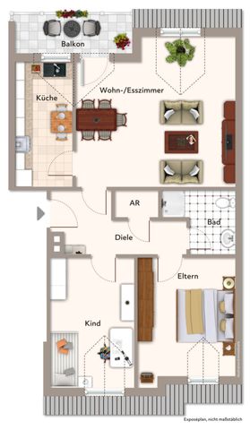 Moderne 3-Raumwohnung in der Natur sucht Dich! - Foto 3