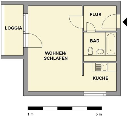 Tolle Singlewohnung mit Balkon - Foto 5