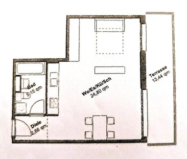 Nachmieter Gesucht: 1-Zimmer-Dachgeschosswohnung - Foto 1