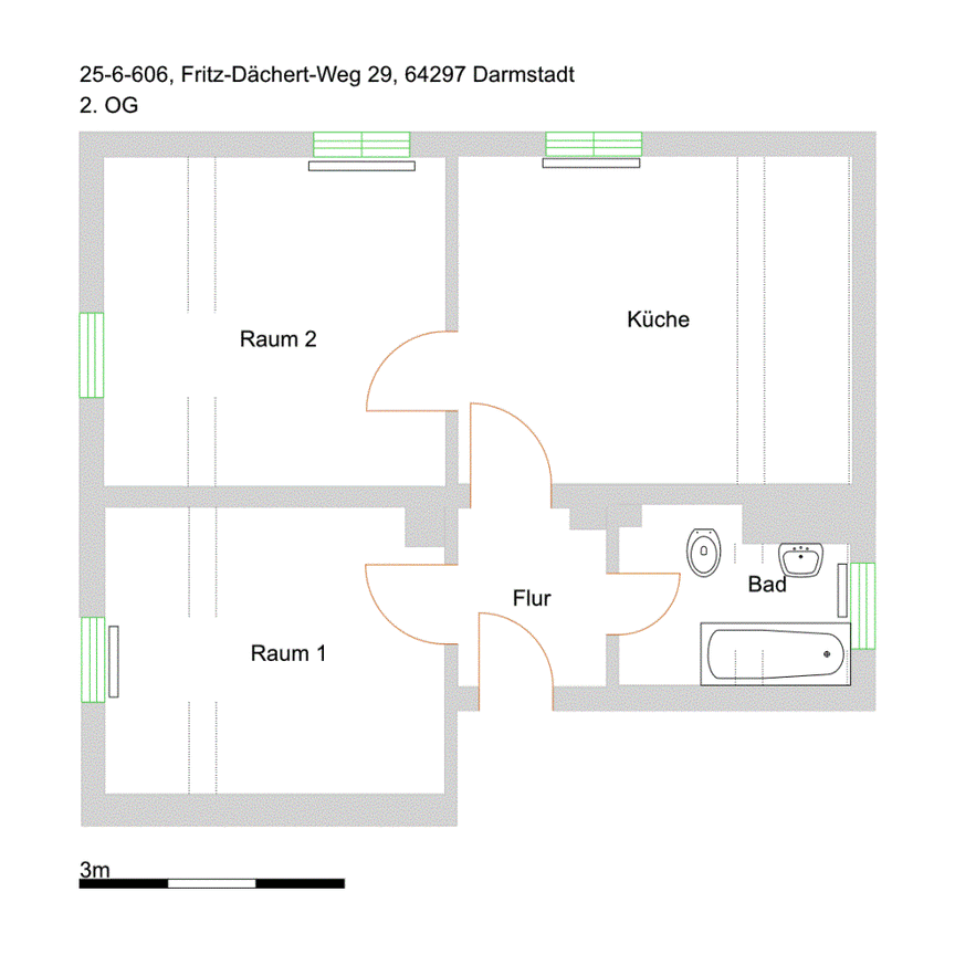 Gemütliche 2-Zimmer-Wohnung in Eberstadt ab sofort zu vermieten! - Foto 1