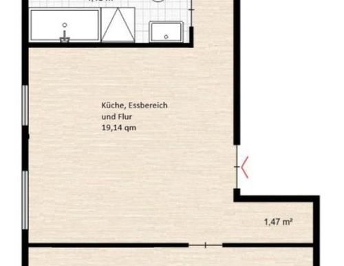 Renovierte 2,5-Zimmer-Wohnung mit Tiefgarage & Küche in Frankfurt - Foto 1
