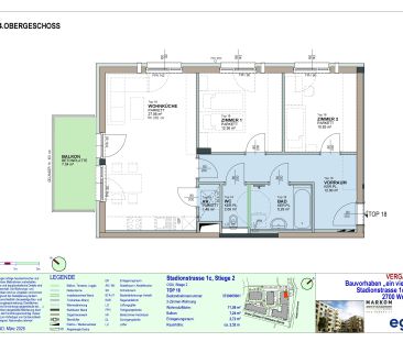 3-Zimmer-Wohnung mit Balkon, Top 18 - Foto 3