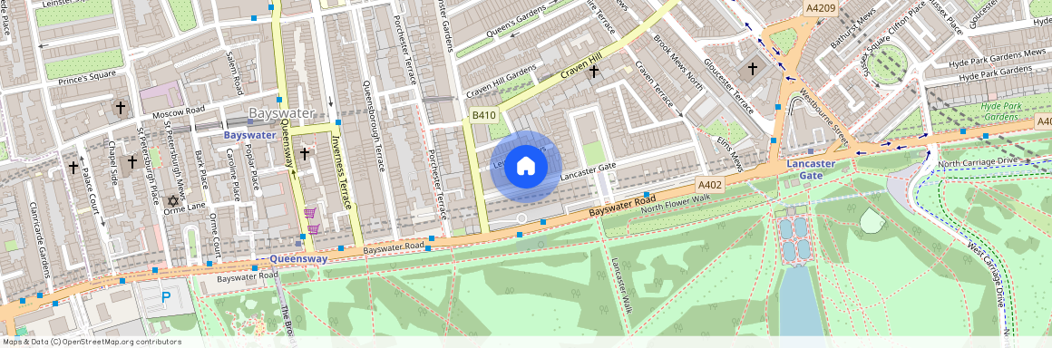 Lancaster Gate, Bayswater, London, W2