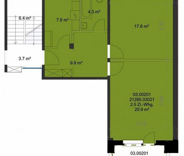 Stadtnahe 2.5-ZW à 59 m² im 1. OG - Photo 4
