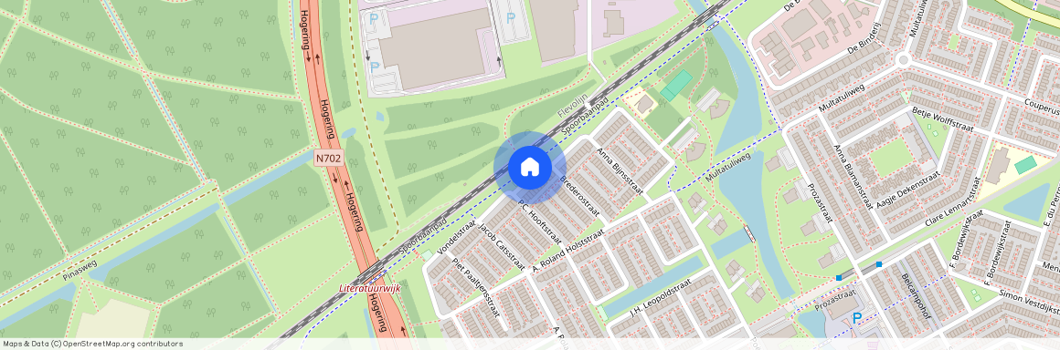 Literatuurwijk Noordwest, 1321 VW, Vondelstraat, Almere