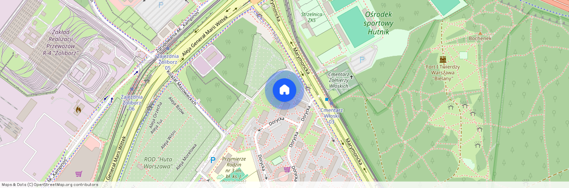 ul. Dorycka, Wrzeciono, Bielany, Warszawa, mazowieckie