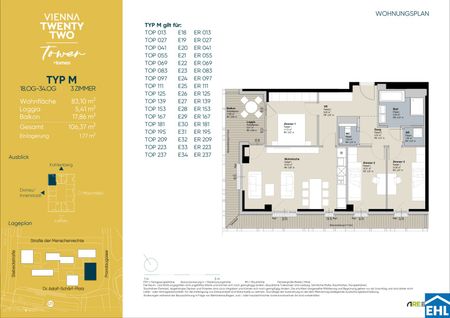 Familientraum im Tower – 4-Zi. mit Loggia & Rooftop Spa – U1 Kagran - Photo 5