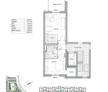 KOMFORTABEL WOHNEN - MIT AUFZUG, BALKON, FUSSBODENHEIZUNG UND EINBA... - Foto 1