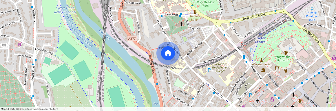 St Davids Hill, St Davids, Exeter, EX4