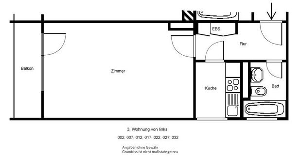 Schicke 1 Zimmerwohnung mit Balkon - Photo 1