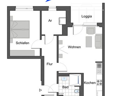 Erstbezug: Seniorenwohnung für Singles und Paare mit WBS - Foto 1