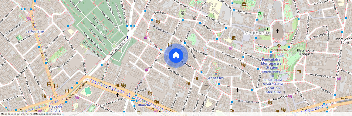 Rue Burq entre Rue Durantin et Rue des Abbesses 75018 Paris (18e arrondissement)