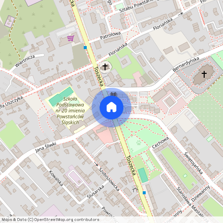 ul. Toszecka, Szobiszowice, Gliwice, śląskie