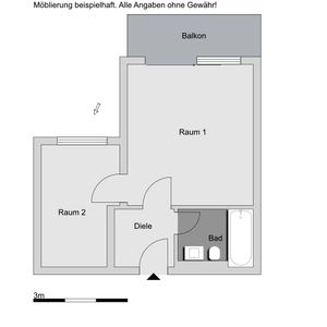 2-Zimmer-Wohnung in Kronberg mit Balkon - Foto 2