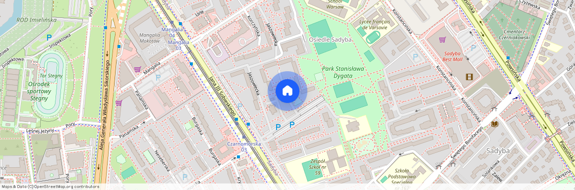 ul. Spalska, Sadyba, Mokotów, Warszawa, mazowieckie
