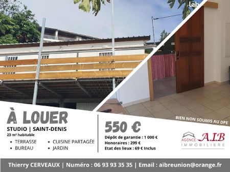 Location Appartement 1 pièce Meublé 23m² ST DENIS 97400 - Photo 2